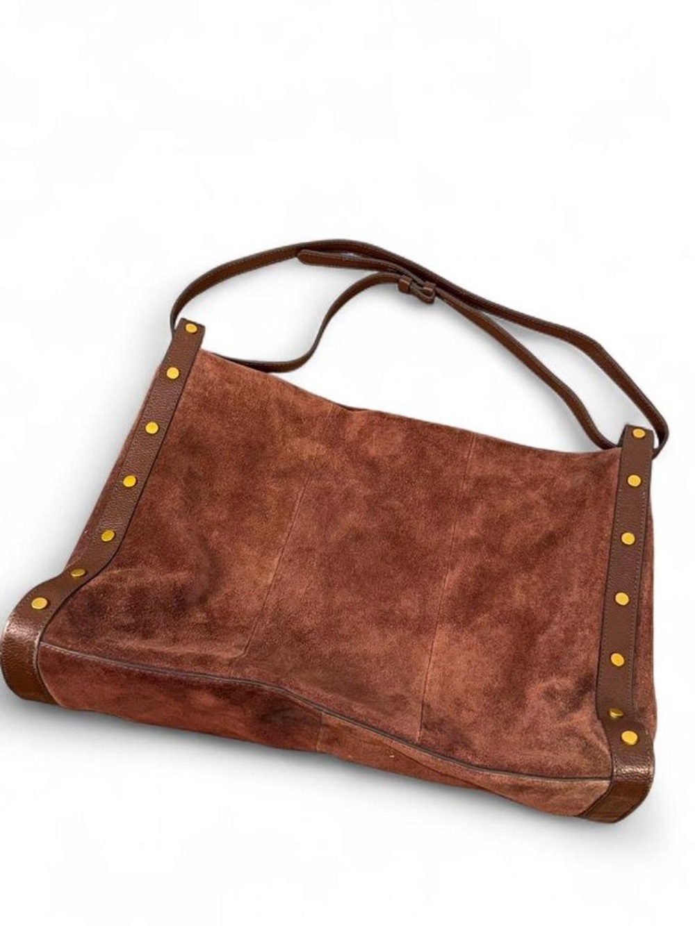 Vince Camuto Brown Suede Hobo Bag